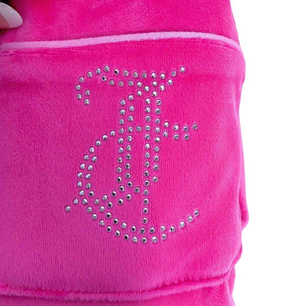 Juicy Couture Logo 3 Piece Top, Pants & Shorts Pink Pajama Gift Set Size M or L - Picture 5 of 6